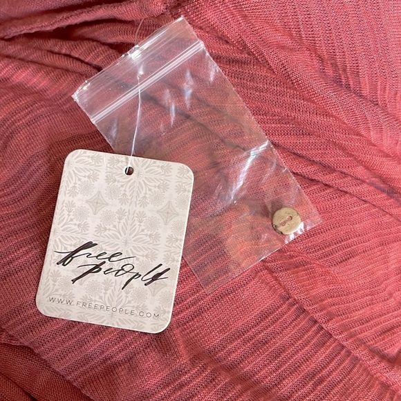 Free People Chrissy Tiered Halter Maxi Dress. Rouge Color. Size Large - Picture 12 of 13